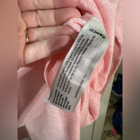 Eileen fisher lightweight pink high low sweater super soft lyocell cotton silk - Picture 4 of 9